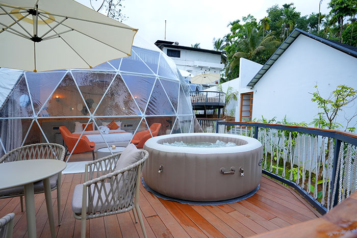 Dome with Jacuzzi In Wayanad