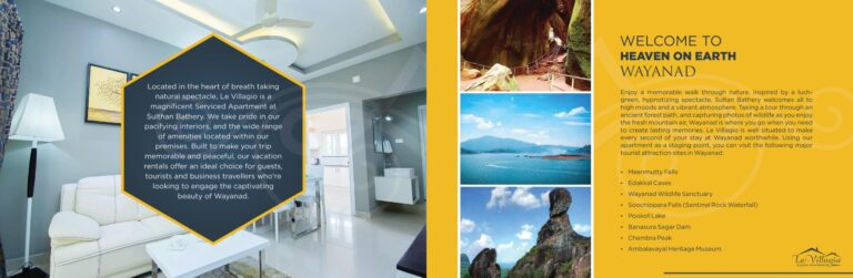 Le Villagio brochure showcasing its facilities and amenities