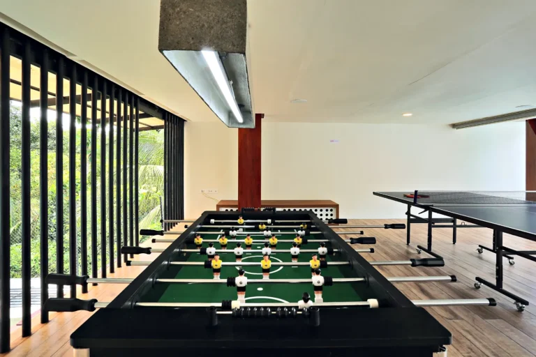 Clubhouse indoor games – Le Villagio Resort & Domes, Wayanad
