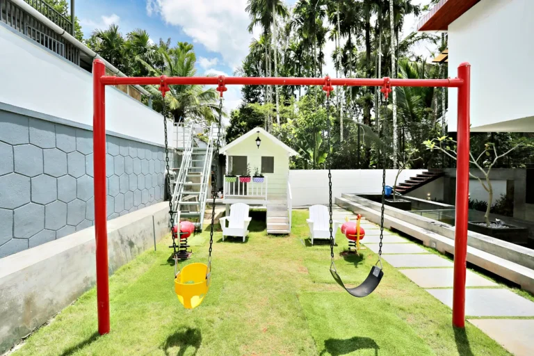 Kids play area garden – Le Villagio Resort & Domes, Wayanad